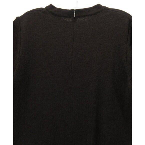 St John Sweater Medium Wool 1/4 Zip Pullover Crop Crewneck Classic - Picture 8 of 10